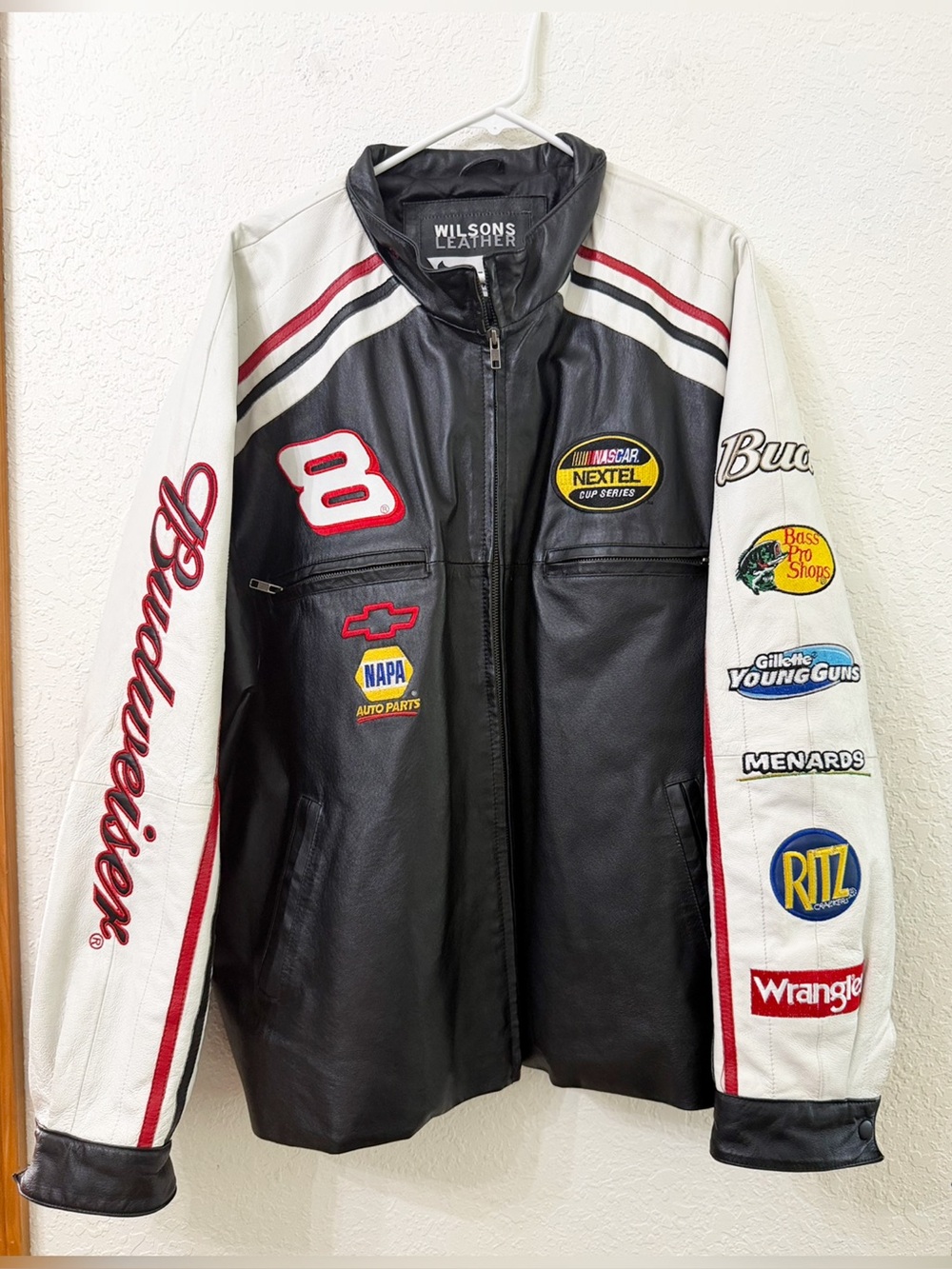 Wilsons Leather x Chase Authentic NASCAR Racing Laether Jacket Dale Earnhardt Jr